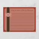 Search for monogram recipe postcards Bridal