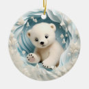 Search for polar bear christmas tree decorations Winter wonderland
