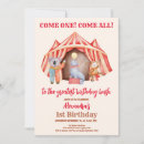 Search for carnival 1st birthday invitations Cute