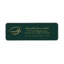 Search for green and black return address labels Elegant