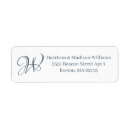 Search for blue white grey return address labels Chic