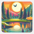 Search for tree sunset stickers Retro