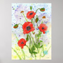Search for red poppies and daisies posters Flowers