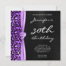 Search for purple leopard invitations Heart