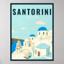 Search for european watercolor posters Santorini