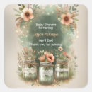 Search for mason jar baby shower stickers Floral