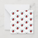 Search for ladybug note cards Red
