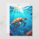 Search for marine creature vertical postcards Colourful