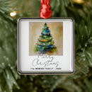 Search for artistic christmas tree decorations Watercolor