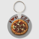 Search for funny pizza key rings Italian food
