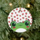 Search for cartoon frog christmas tree decorations Illustration