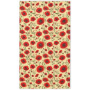 Search for red poppy tablecloths Pattern