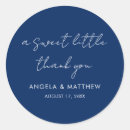 Search for thank you round wedding stickers Modern