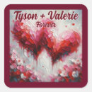 Search for two hearts stickers Abstract