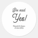 Search for engagement stickers Engagement party name date