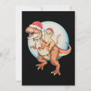 Search for t rex christmas cards Santa