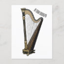 Search for harps postcards Instrument
