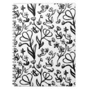 Search for floral notebooks Black and white