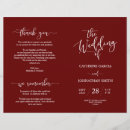 Search for burgundy wedding programs Modern