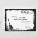 Search for music note wedding invitations Guitar