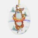 Search for corgi christmas tree decorations Snow