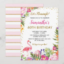Search for hawaiian 40th birthday invitations Floral