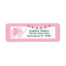 Search for pink elephant baby shower return address labels Modern