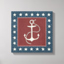Search for anchor ships wheel art Red white blue