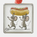 Search for hot dog christmas tree decorations Frankfurter