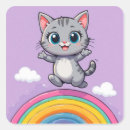 Search for purple cat stickers Illustration