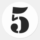 Search for number 5 stickers Alphabet