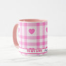 Search for plaid heart mugs Modern