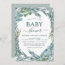 Search for watercolor greenery baby shower invitations Floral