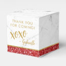 Search for red glitter favour boxes Gold