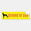 Search for beware bumper stickers Dog