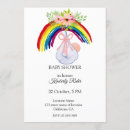 Search for rainbow baby invitations Watercolor floral