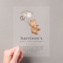 Search for bear birthday invitations Teddy