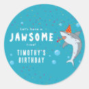 Search for shark birthday stickers Modern