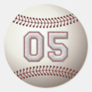 Search for baseball number stickers Player