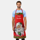 Search for old fashion aprons Santa claus