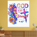 Search for strength canvas prints Abstract