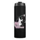 Search for happy cat travel mugs Black and white cat