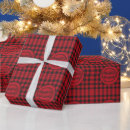Search for red buffalo plaid wrapping paper Red and white