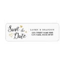 Search for save the date labels Black