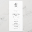 Search for floral programs wedding stationery Botanical