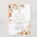 Search for peach christening invitations Modern