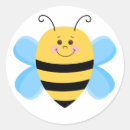 Search for cute bee stickers Illustration