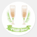 Search for champagne flutes stickers Thank you