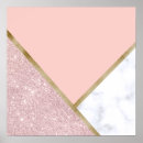 Search for rose gold geometric posters Stylish