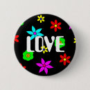 Search for flower of love badges Hippie